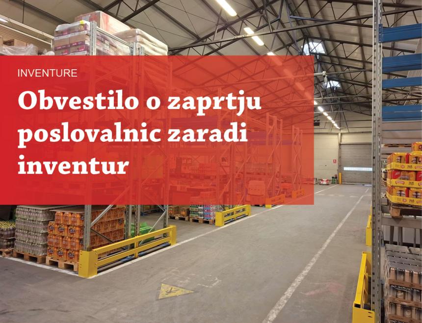 Zaprtje zaradi inventur